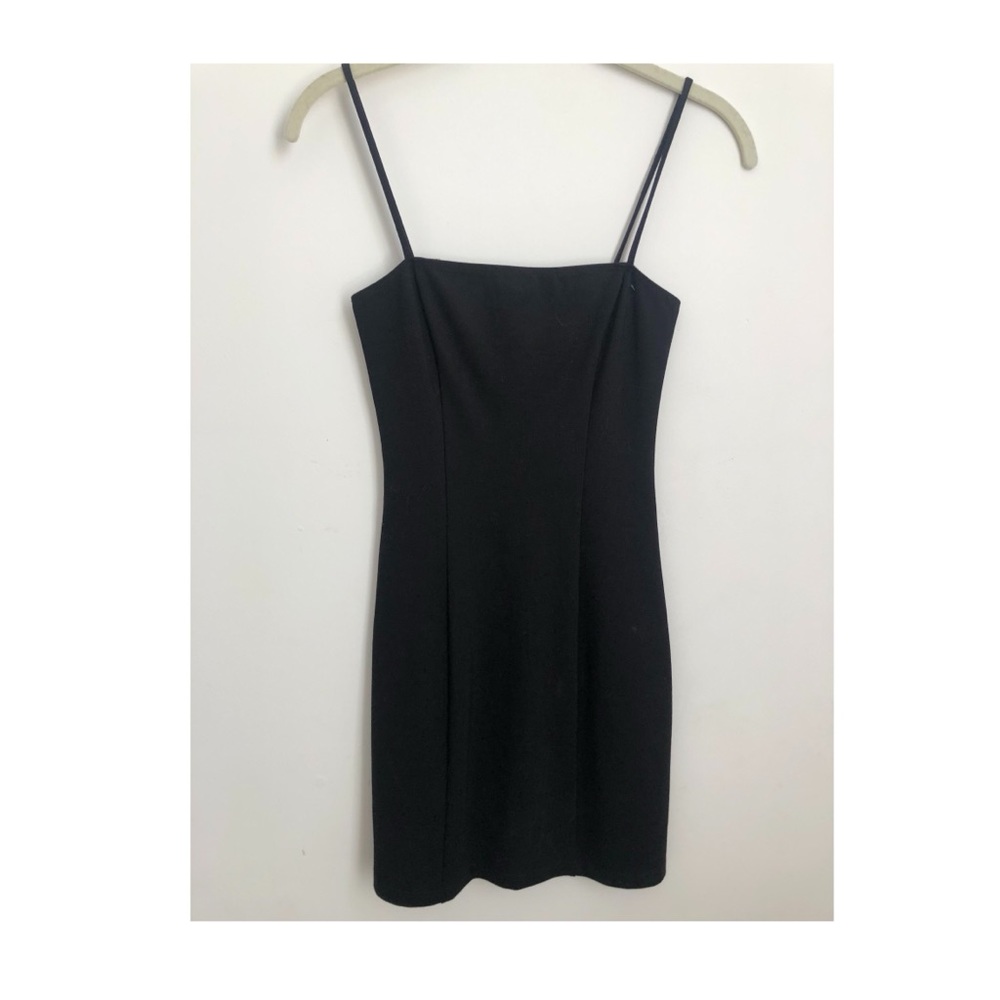 Reformation black mini dress